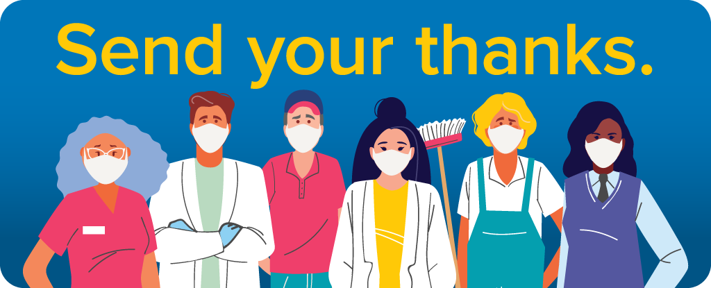 Poster image for Send your thanks campaign