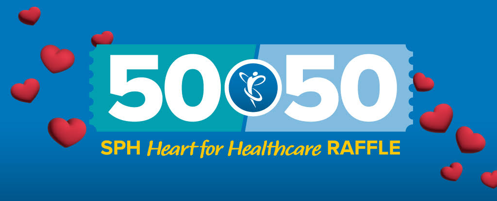 50/50 raffle poster