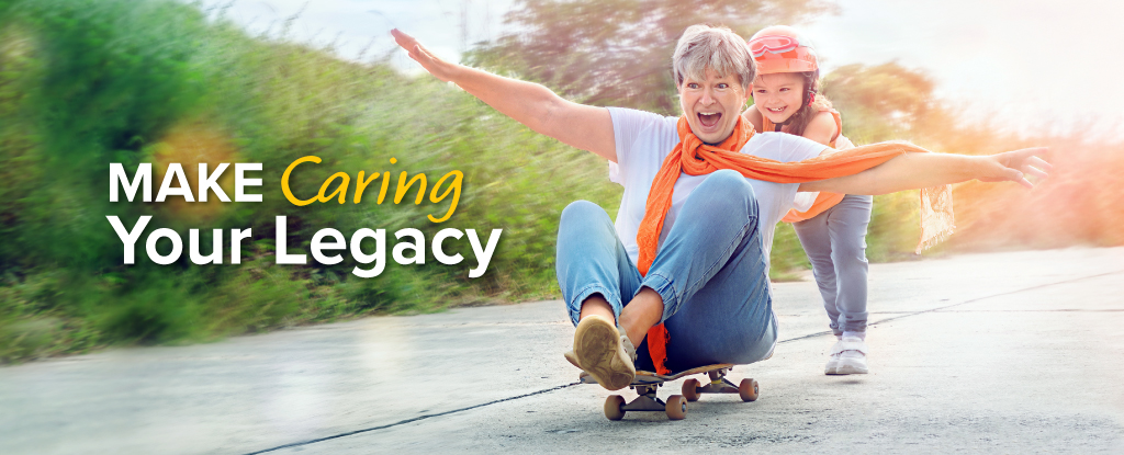 Poster image for the make caring your legacy campaign