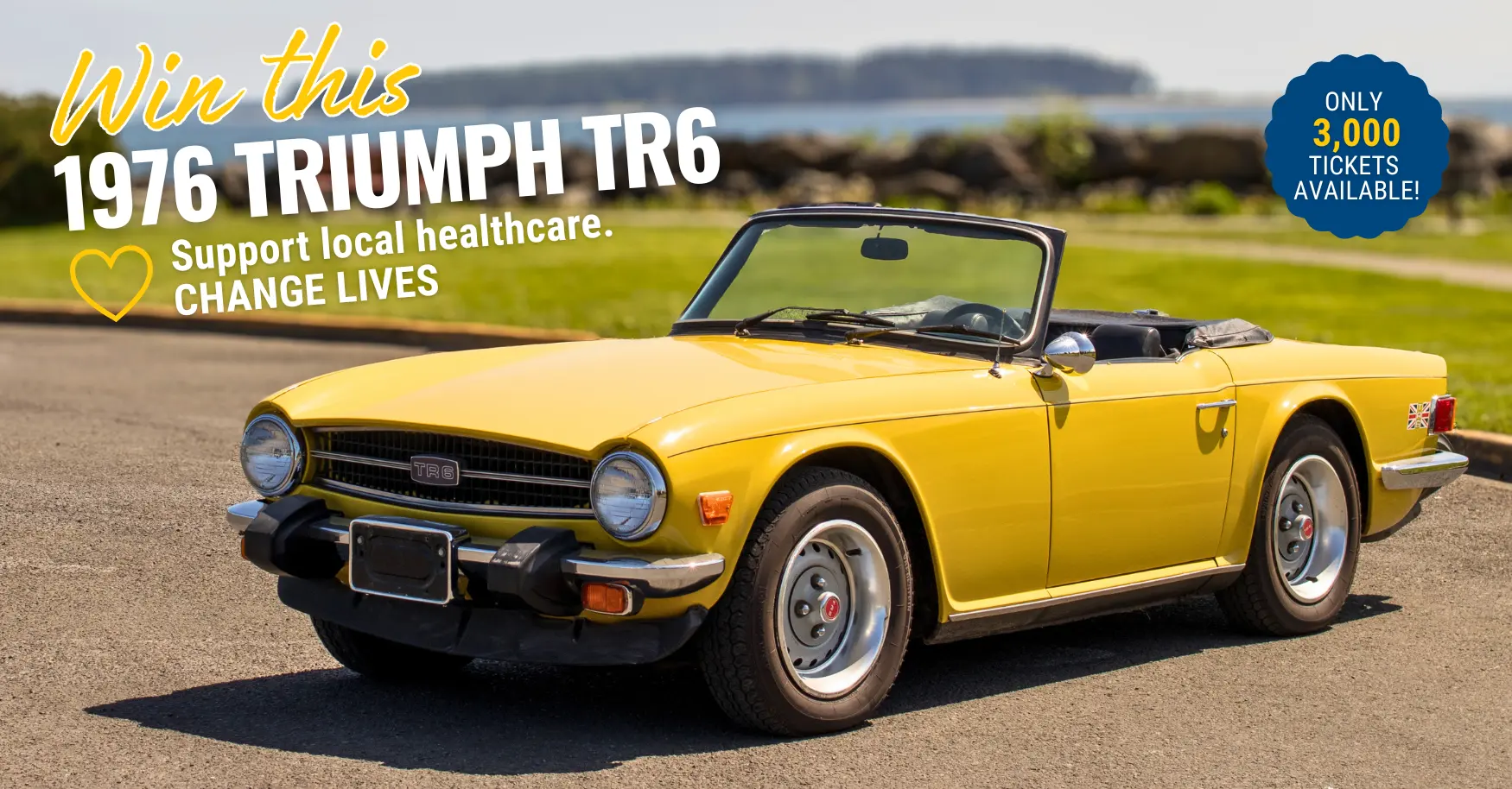 Website Banner SPHHF Car Raffle 2026 (2) Car Raffle image showing a yellow convertible