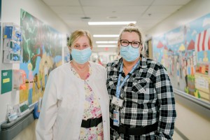 Long-term Care Unit, Activation Portrait of two staff members at the hospital
