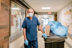 Garbage and Linen Services Portrait of a staff member at the hospital