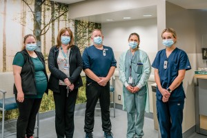 Day Surgery Unit - in the newly renovated (thanks to our donors) Photo of a team of people