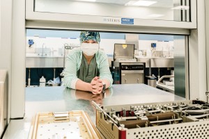 Medical Device Reprocessing Department Portrait of a staff member in the hospital