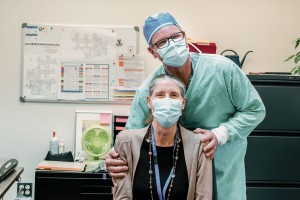 Executive Offices Portrait of two staff members at the hospital